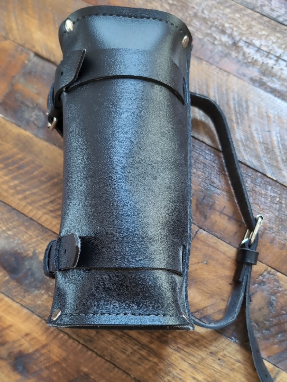 Harley-Davidson Black Motorcycle Handlebar Fork Bag with Buckle Straps - Picture 7 of 16